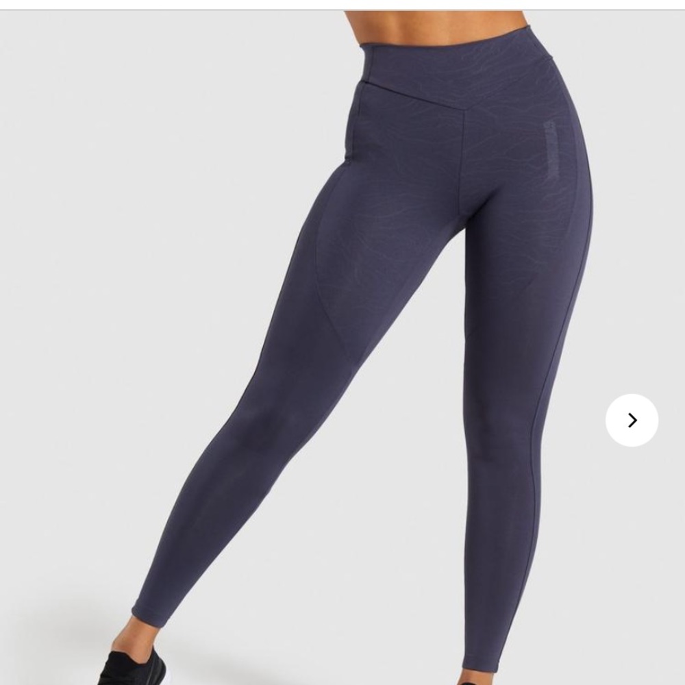 gymshark lustre leggings in dark blue